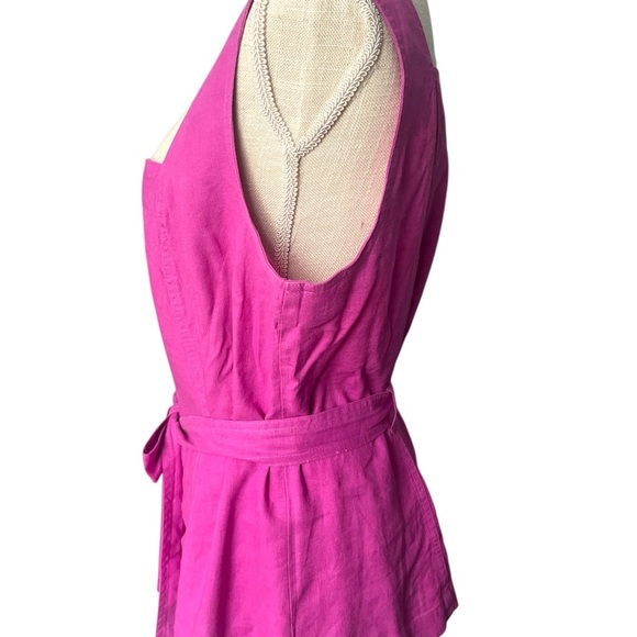 Ann Taylor Pink Sleeveless Buttoned Tank Top - Picture 5 of 8